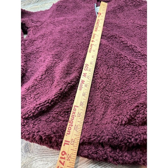 Inspired Culture Los Angeles Burgundy Jacket Full Zip Up Size Medium‎ NWT - Picture 6 of 7